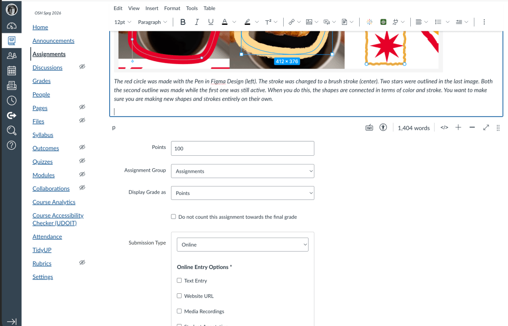 The Canvas content management system has occupied more of my time lately.